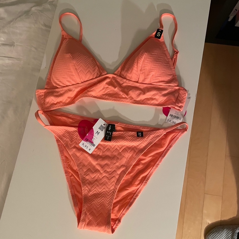 S/M bathing suit salmon pink